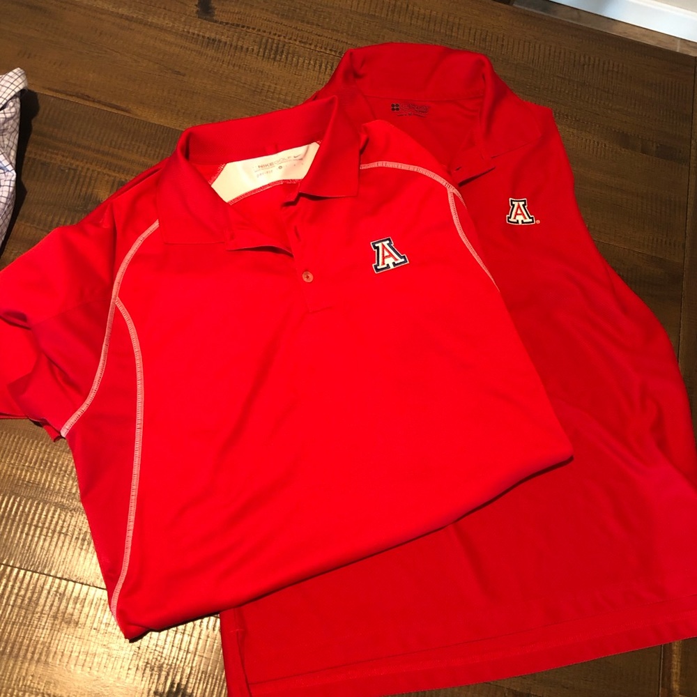 Bundle of 2 University of Arizona UofA Polos